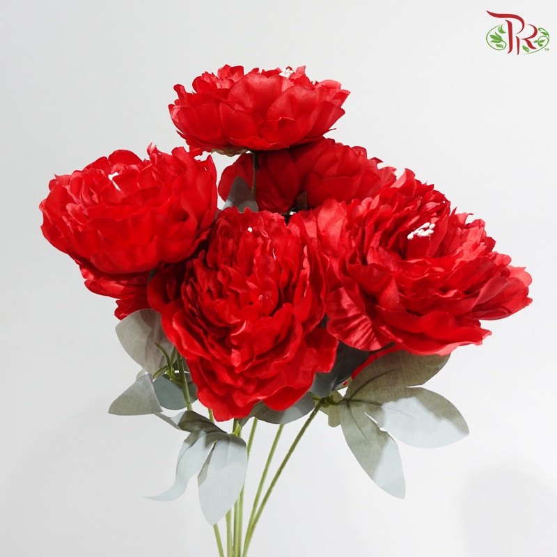 52cm Artificial Peony Bush