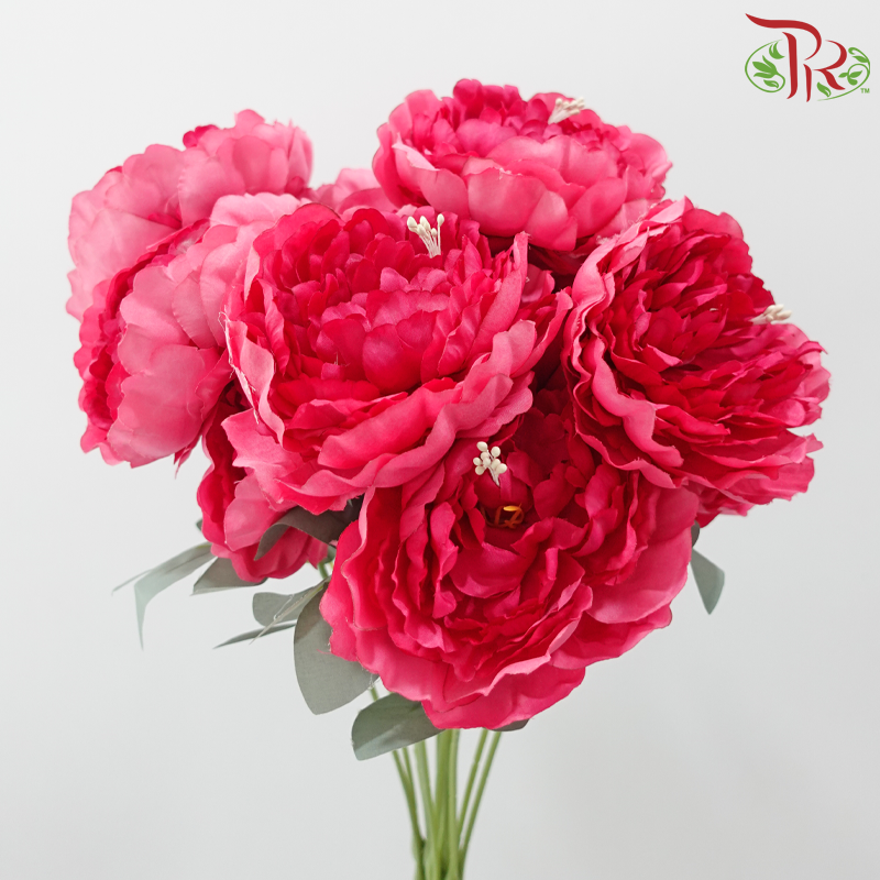 Artificial Peony Bush
