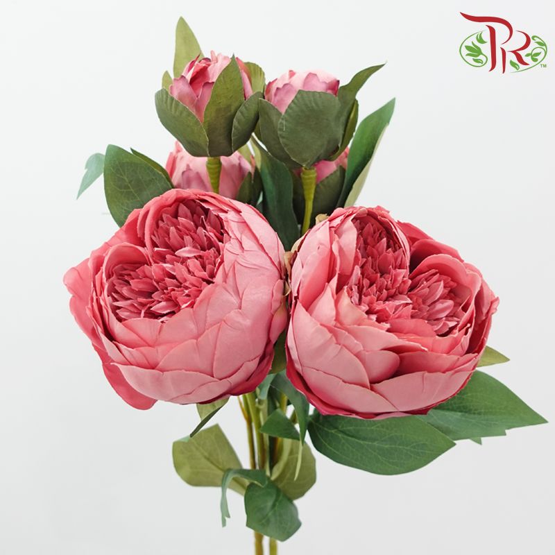 Artificial Peony Sarah - 2 Stems