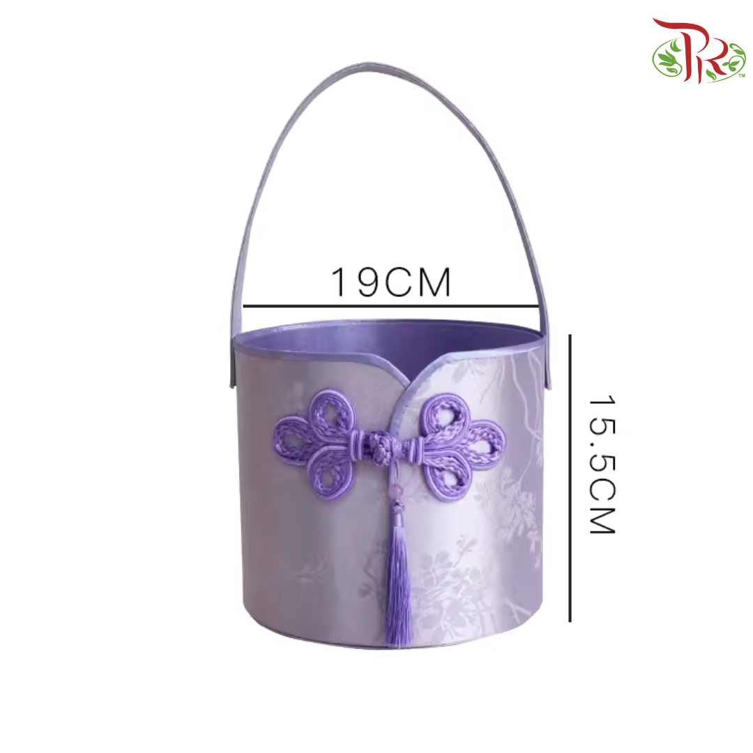 FB1 & FB3 - CNY Single Button Round Hand Held Floral Box
