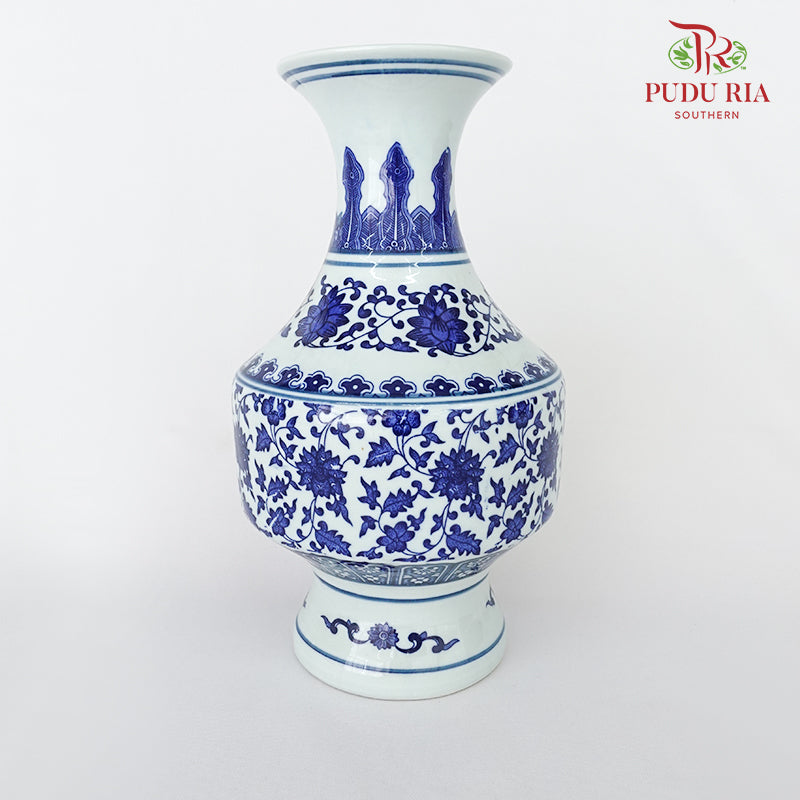 A25 Ceramic Qing Hua Vase (L)-E