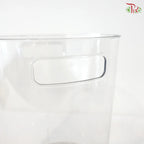Acrylic Round Container With Handle Hole (With Size Options)