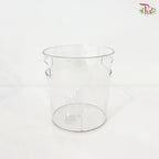 Acrylic Round Container With Handle Hole (With Size Options)