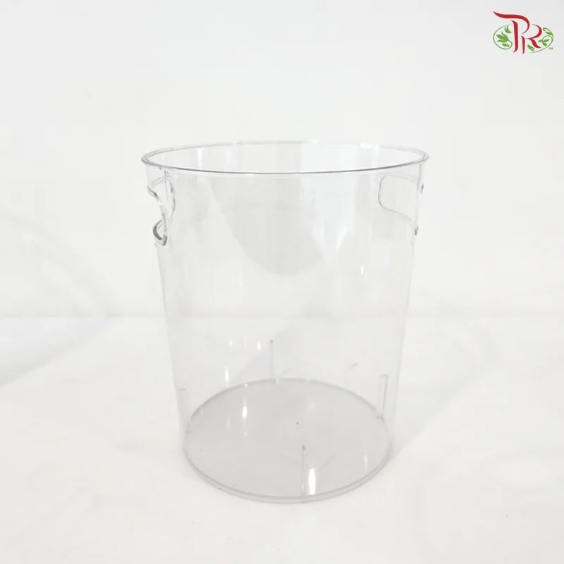 Acrylic Round Container With Handle Hole (With Size Options)