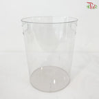 Acrylic Round Container With Handle Hole (With Size Options)
