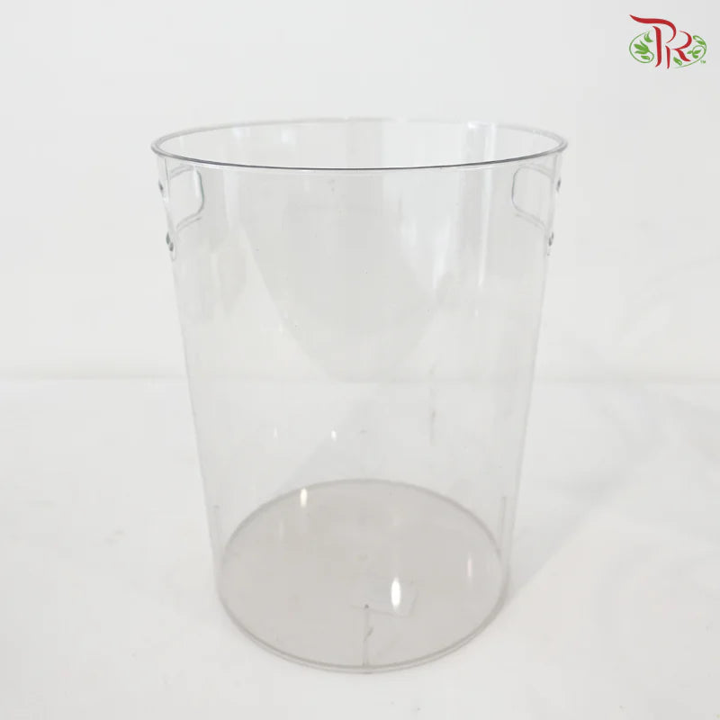 Acrylic Round Container With Handle Hole (With Size Options)