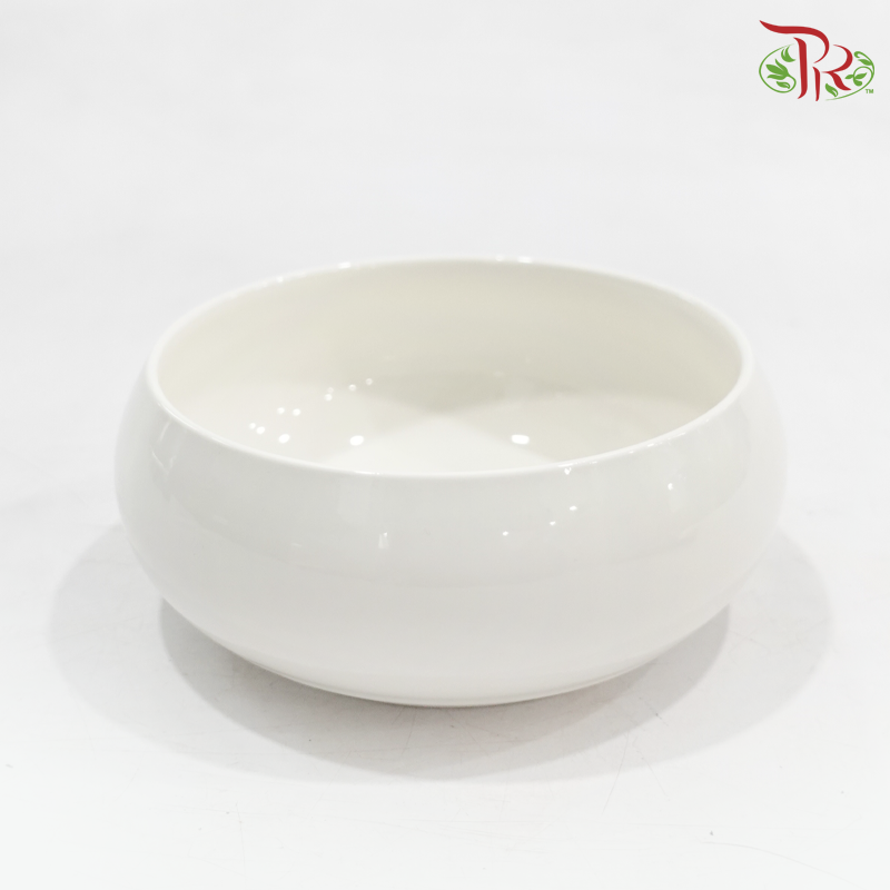 B-DWQ White Short Pot