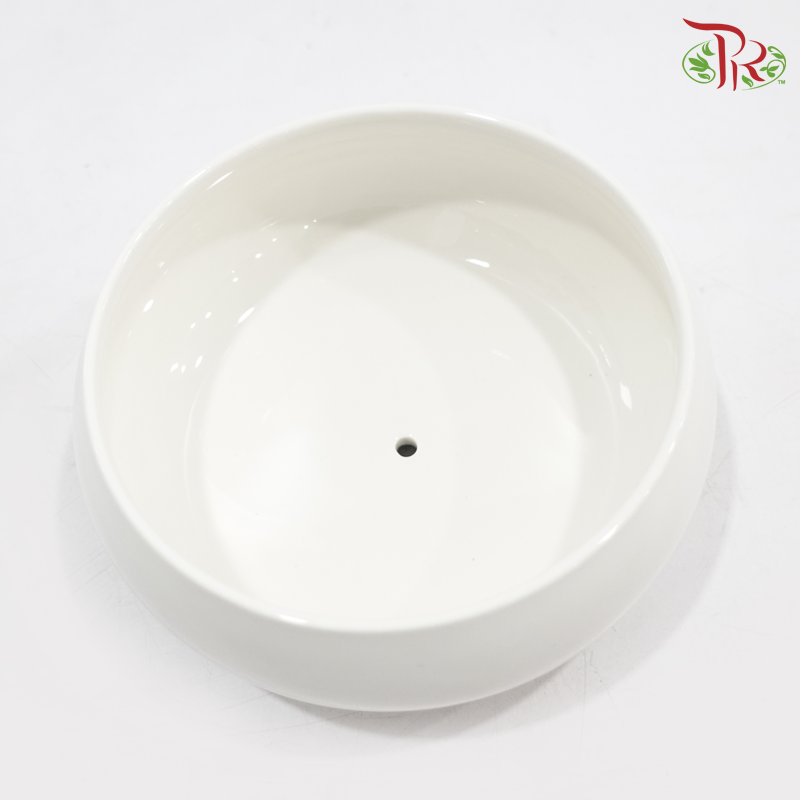 B-DWQ White Short Pot