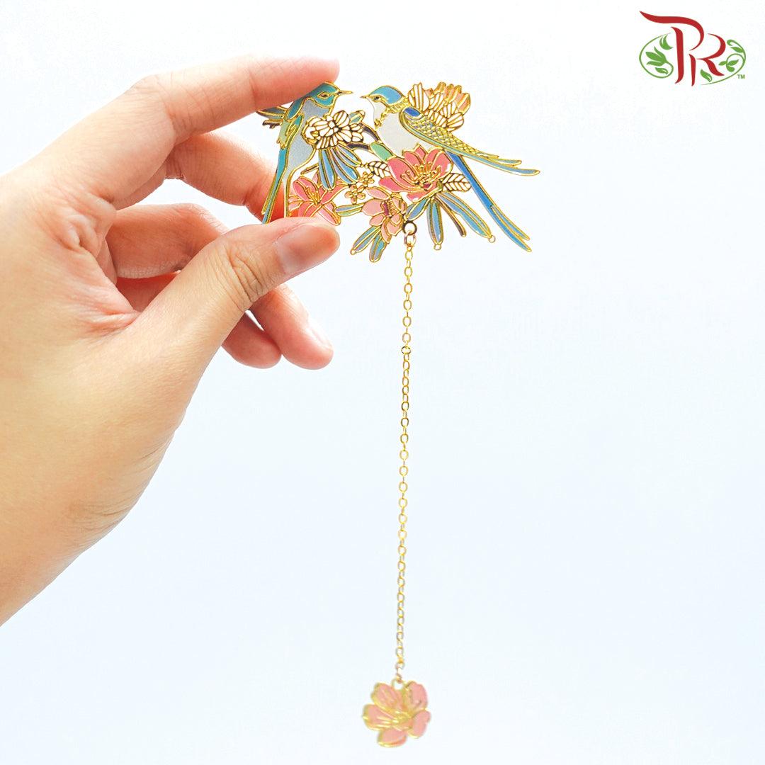 CNY Accessories Book Mark Designed Deco - Bird Design (1) 《花前月下》 - Pudu Ria Florist