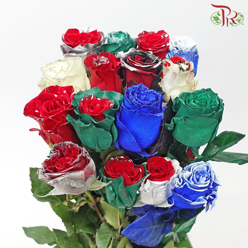 Ceres Rose - Dyed Xmas (Randomly Select) - Pudu Ria Florist