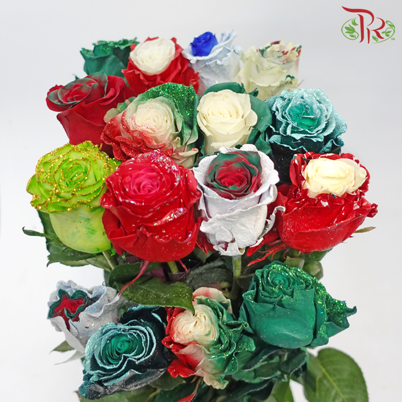Ceres Rose - Dyed Xmas (Randomly Select) - Pudu Ria Florist