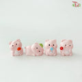 Cheerful Piglet Ornaments (4 units)