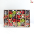 Christmas Ball & Bell Ornament Set (Per Pack)