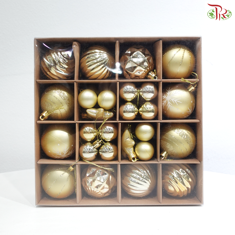 Christmas Ball & Bell Ornament Set (42-44 pcs)