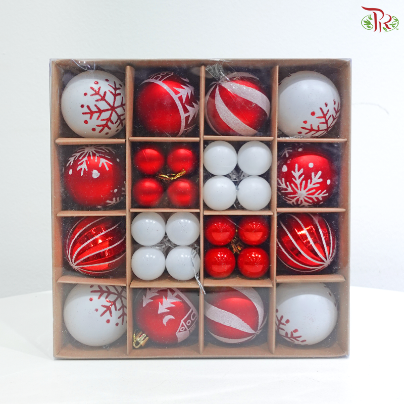 Christmas Ball & Bell Ornament Set (42-44 pcs)