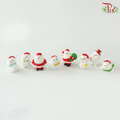 Christmas Figurines (Asst) - 6 Snowman + 2 Santa (B)