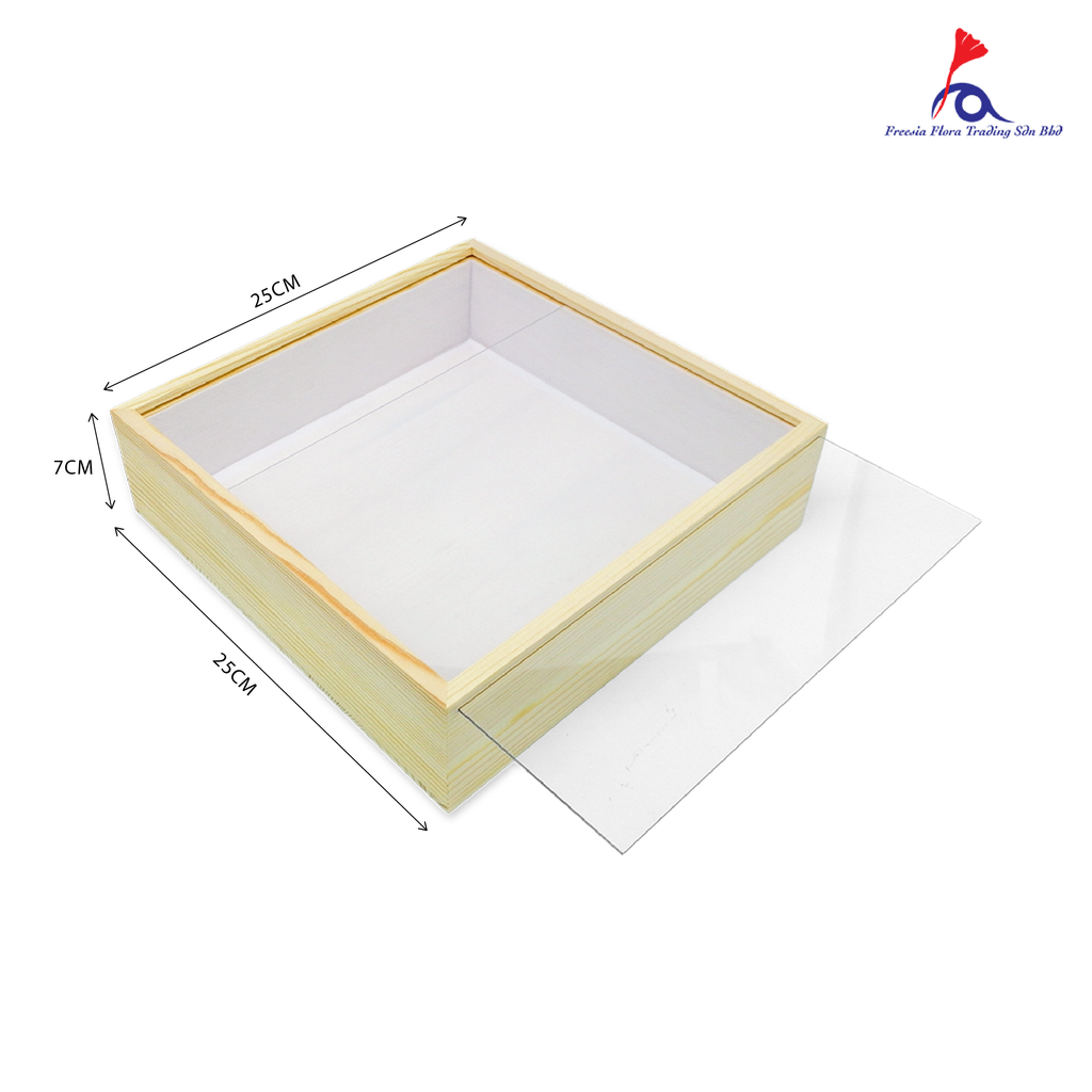FBA028 WOODEN FLORAL FRAME - Freesia