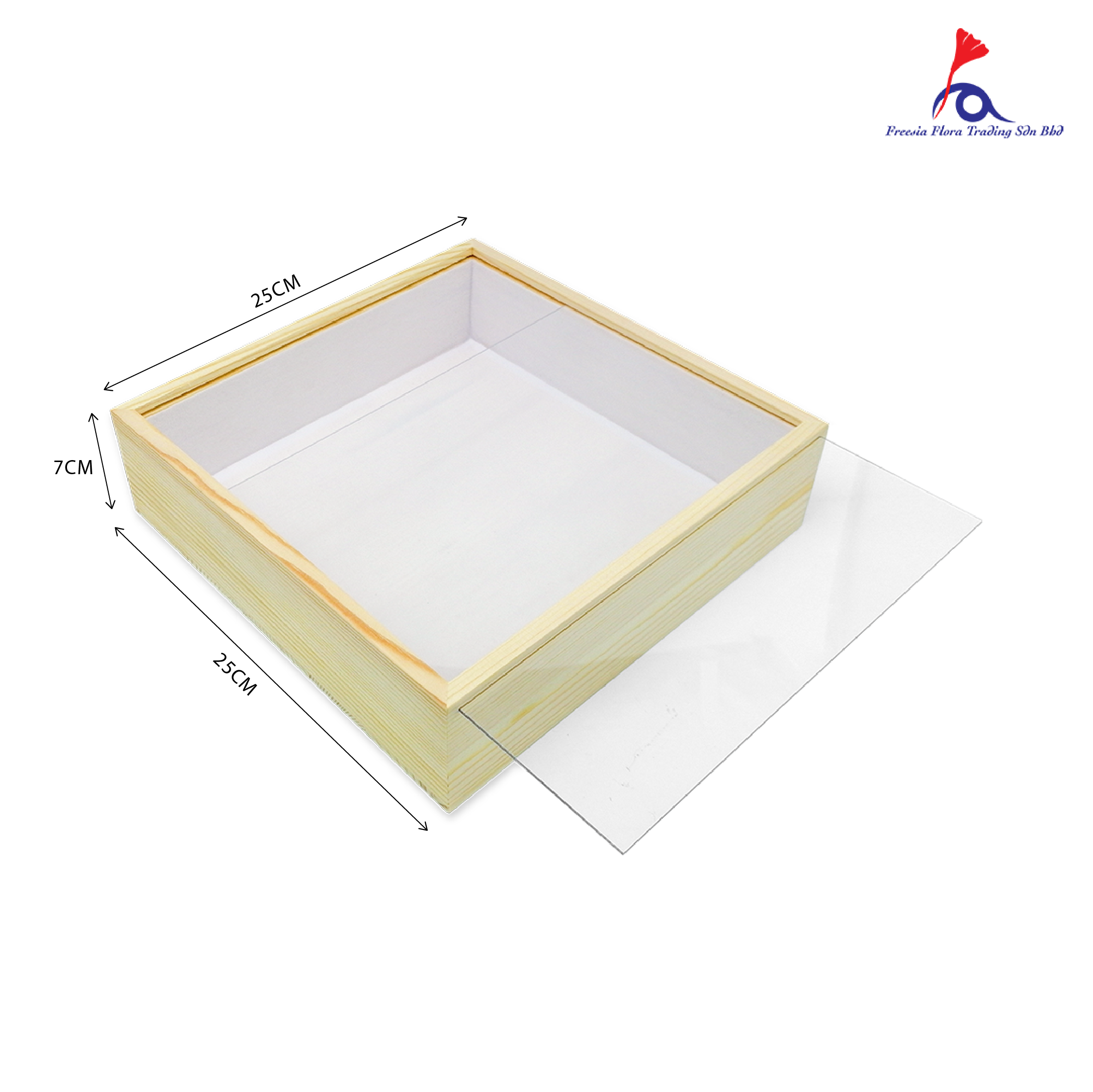 FBA028 WOODEN FLORAL FRAME - Freesia