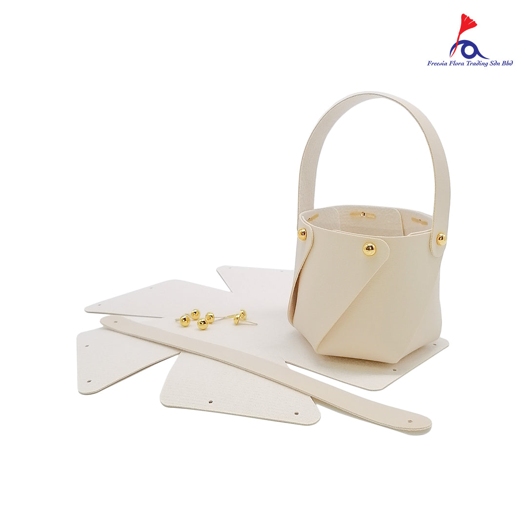 FBA046 MINI LEATHER FLOWER BAG - Freesia