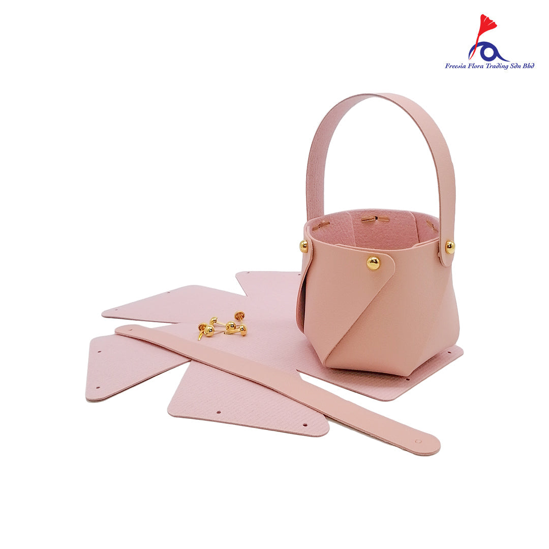 FBA046 MINI LEATHER FLOWER BAG - Freesia