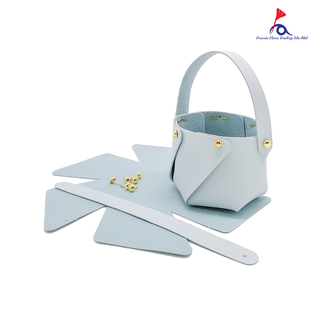 FBA046 MINI LEATHER FLOWER BAG - Freesia