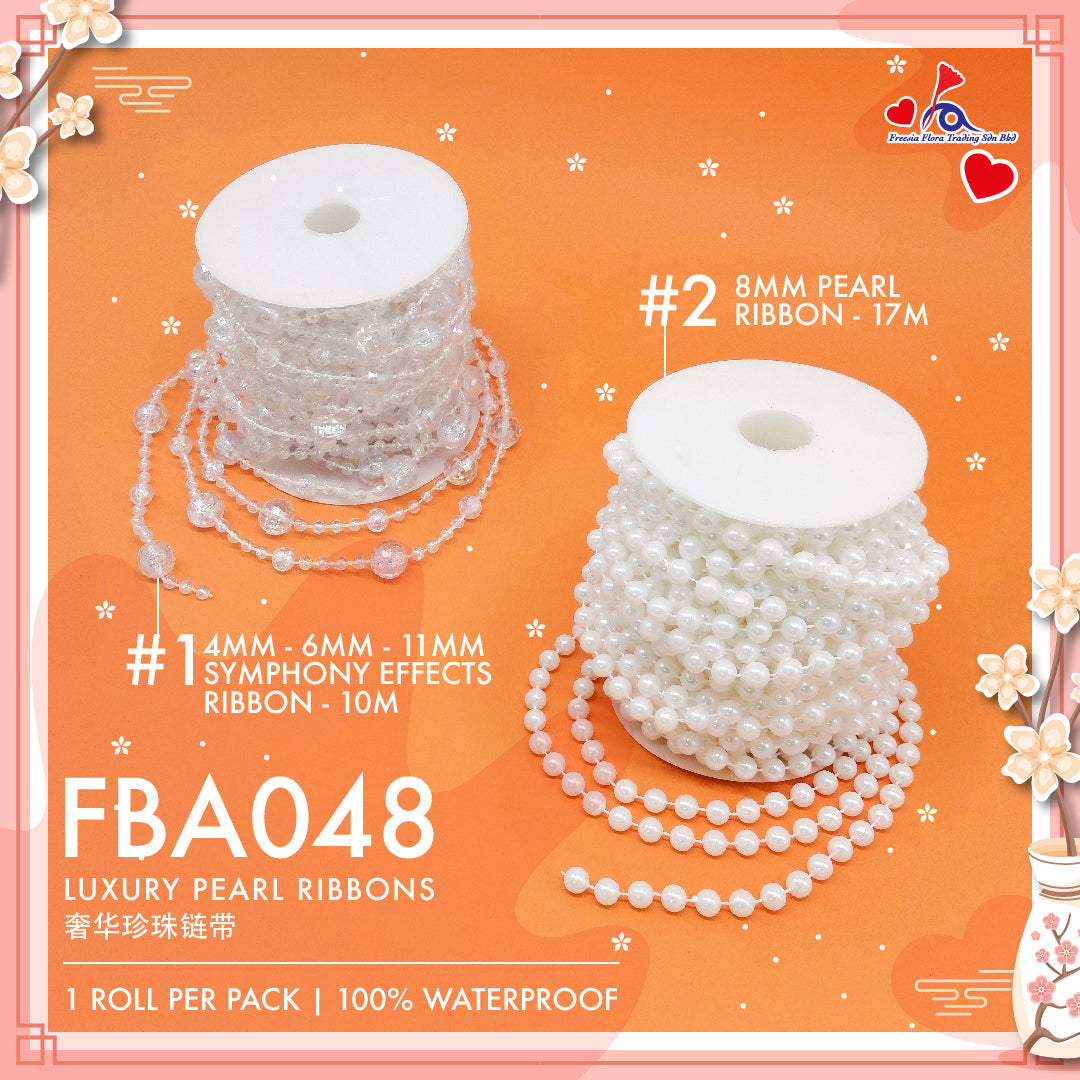 FBA048 LUXURY PEARL RIBBONS - Freesia