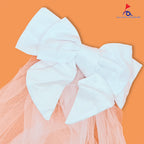 FBA079 WHITE RIBBON VEIL - Freesia
