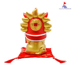 11" 中式 精美陶瓷 招财猫 存钱罐 摆件 (Gold)