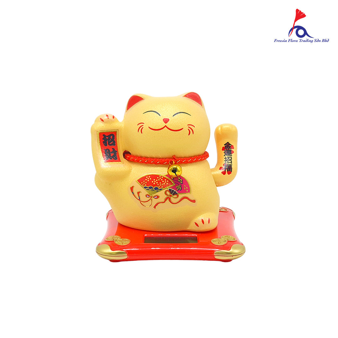 5" 太阳能 陶瓷高品质 开运招财猫