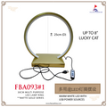 FBA093 Warm White LED Ring with USB Power Sources - Gold