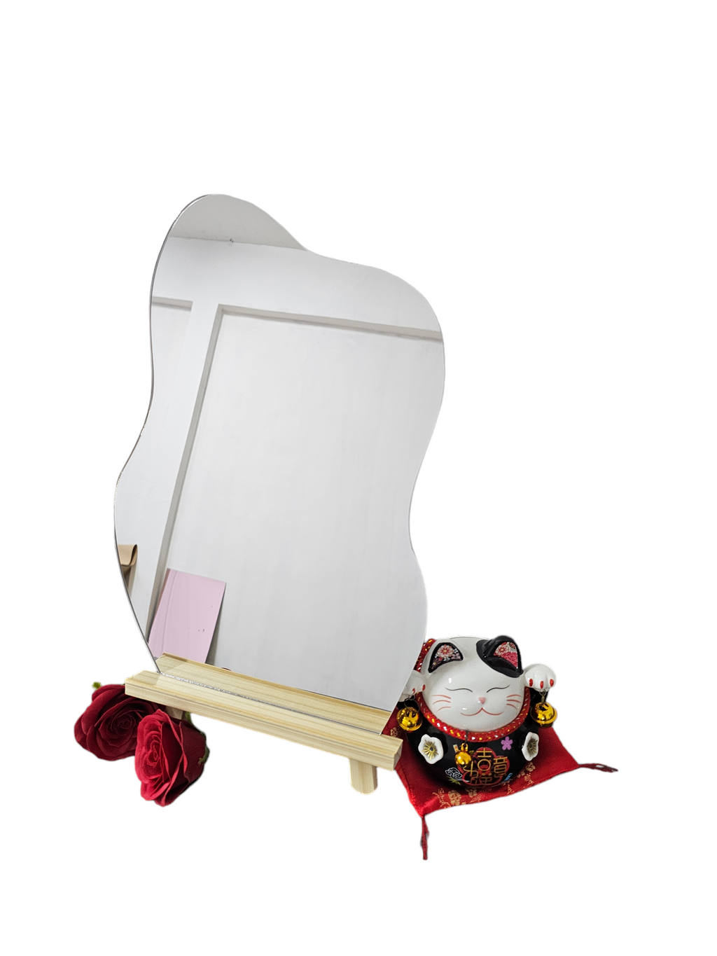 Cloud Shape Table Top Acrylic Mirror Board 25cm(W)  X 35cm (H) X 3mm (Thickness) (Not Included Stand)
