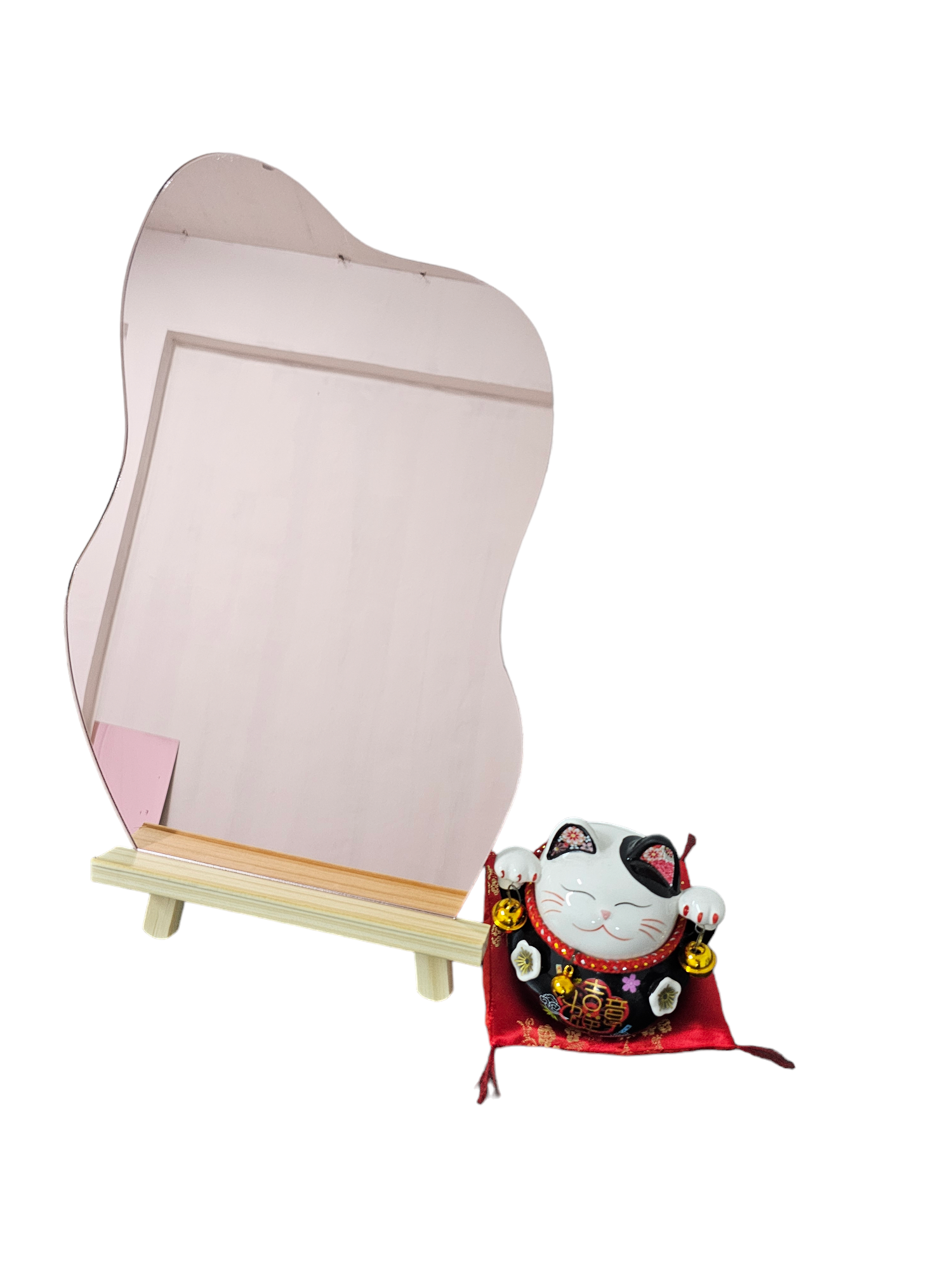 Cloud Shape Table Top Acrylic Mirror Board 25cm(W)  X 35cm (H) X 3mm (Thickness) (Not Included Stand)