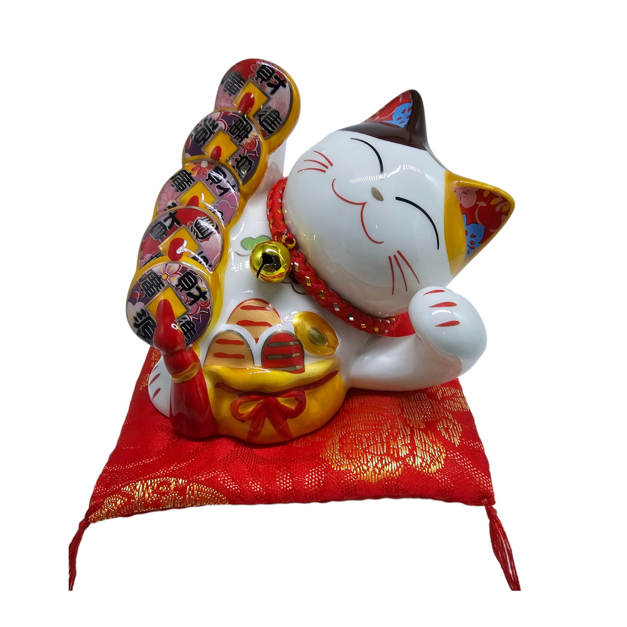 4.5" 陶瓷 高品质 財源廣進 招财猫 (存钱罐)