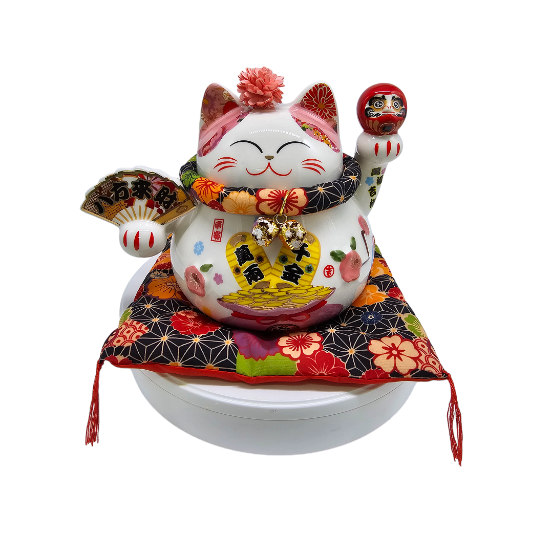 5" 陶瓷 高品质 八方来财 招财猫 (存钱罐)