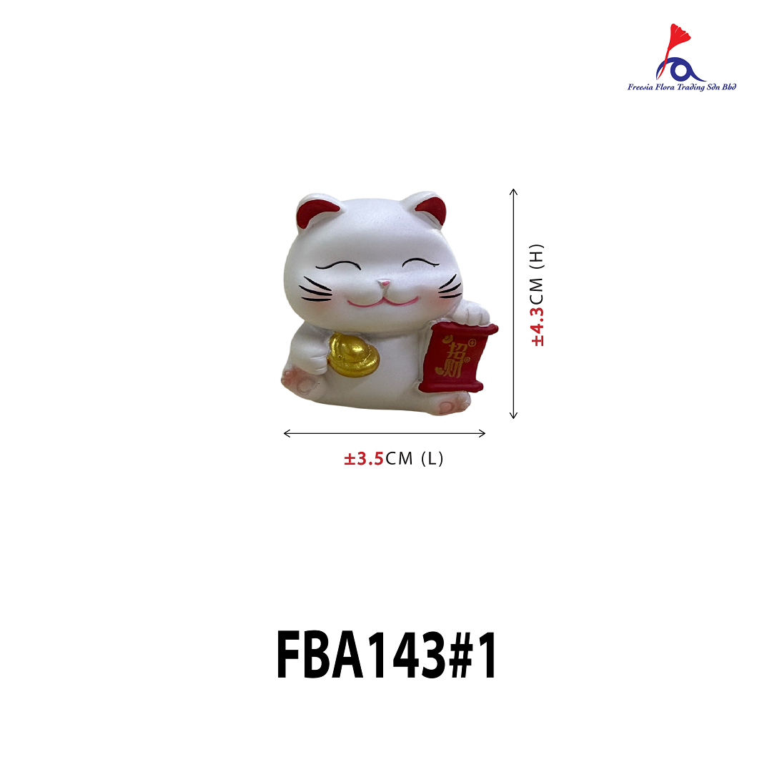 1.5“ Mini Lucky Cat 《元宝招财猫》