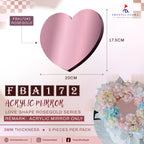 Acrylic Mirror love shape