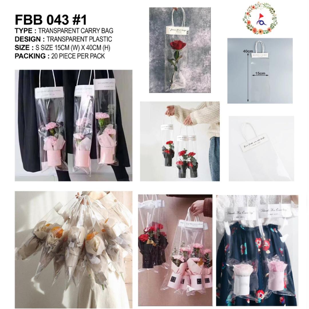 FBB043 TRANSPARENT CARRY BAG - Freesia