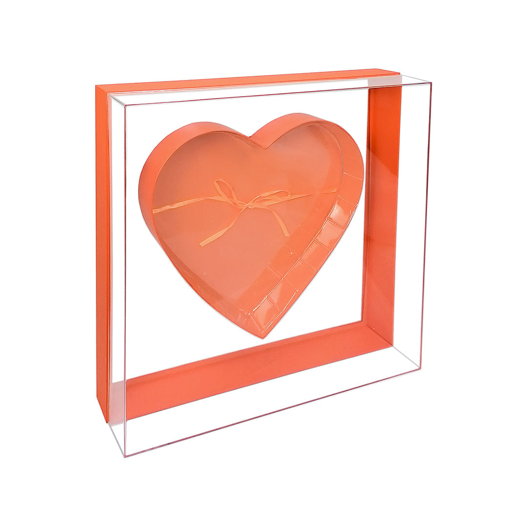 FBB060 ACRYLIC LOVE FLOWER BOX - Freesia