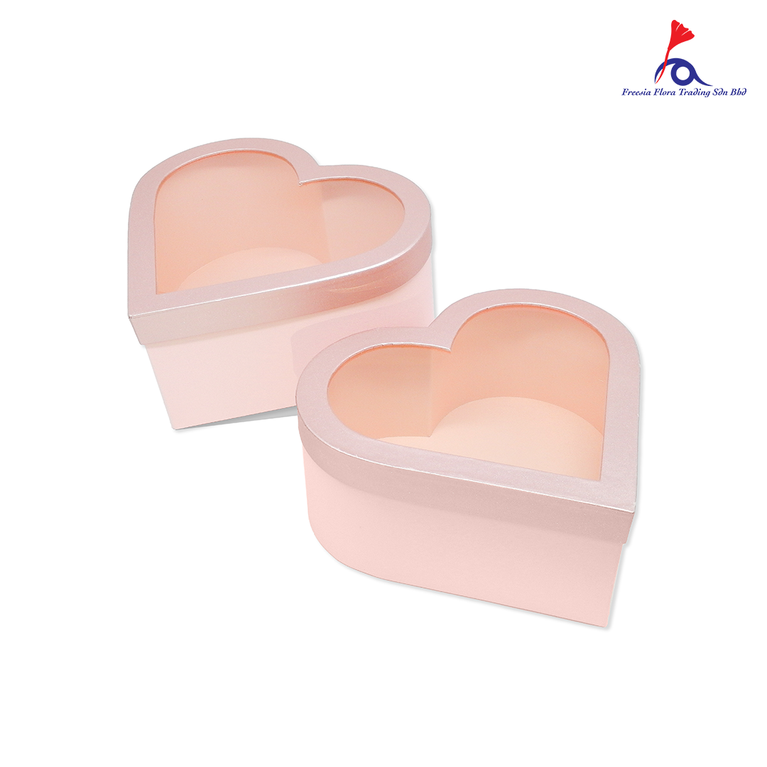 FBB072 LOVE SHAPE DOUBLE BOXES - Freesia