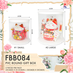 FBB084 PVC ROUND GIFT BOX - Freesia