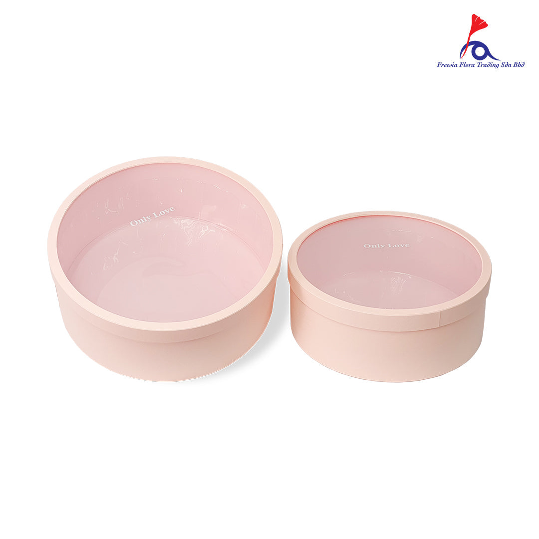 FBB089 PREMIUM ROUND BOX (2 IN 1) - ONLY LOVE - Freesia