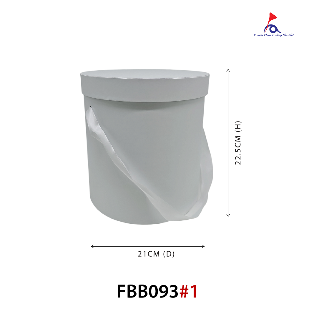 Medium Round Box( D21cm X H22.5cm ) - "M" Size
