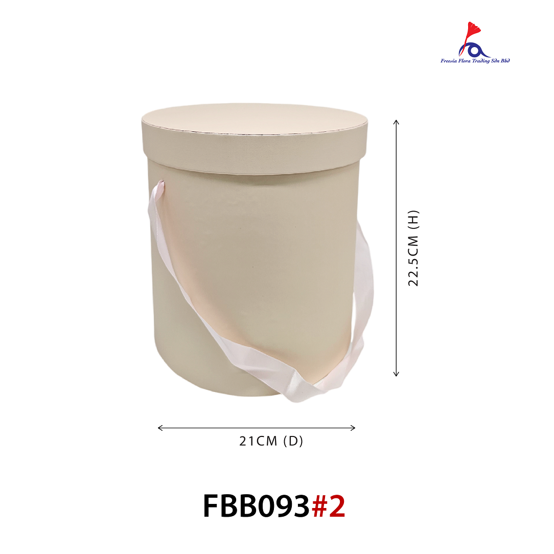 Medium Round Box( D21cm X H22.5cm ) - "M" Size
