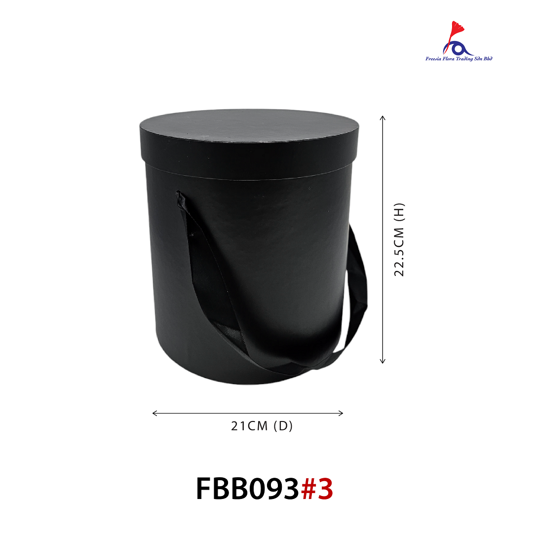 Medium Round Box( D21cm X H22.5cm ) - "M" Size
