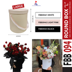 Large Round Box ( D23cm X H24.5cm) - "L" Size