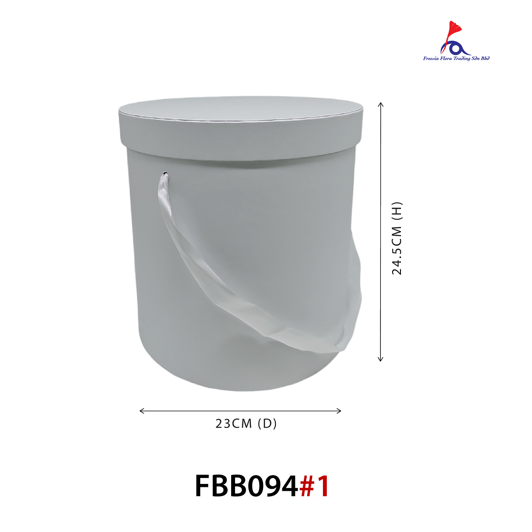 Large Round Box ( D23cm X H24.5cm) - "L" Size