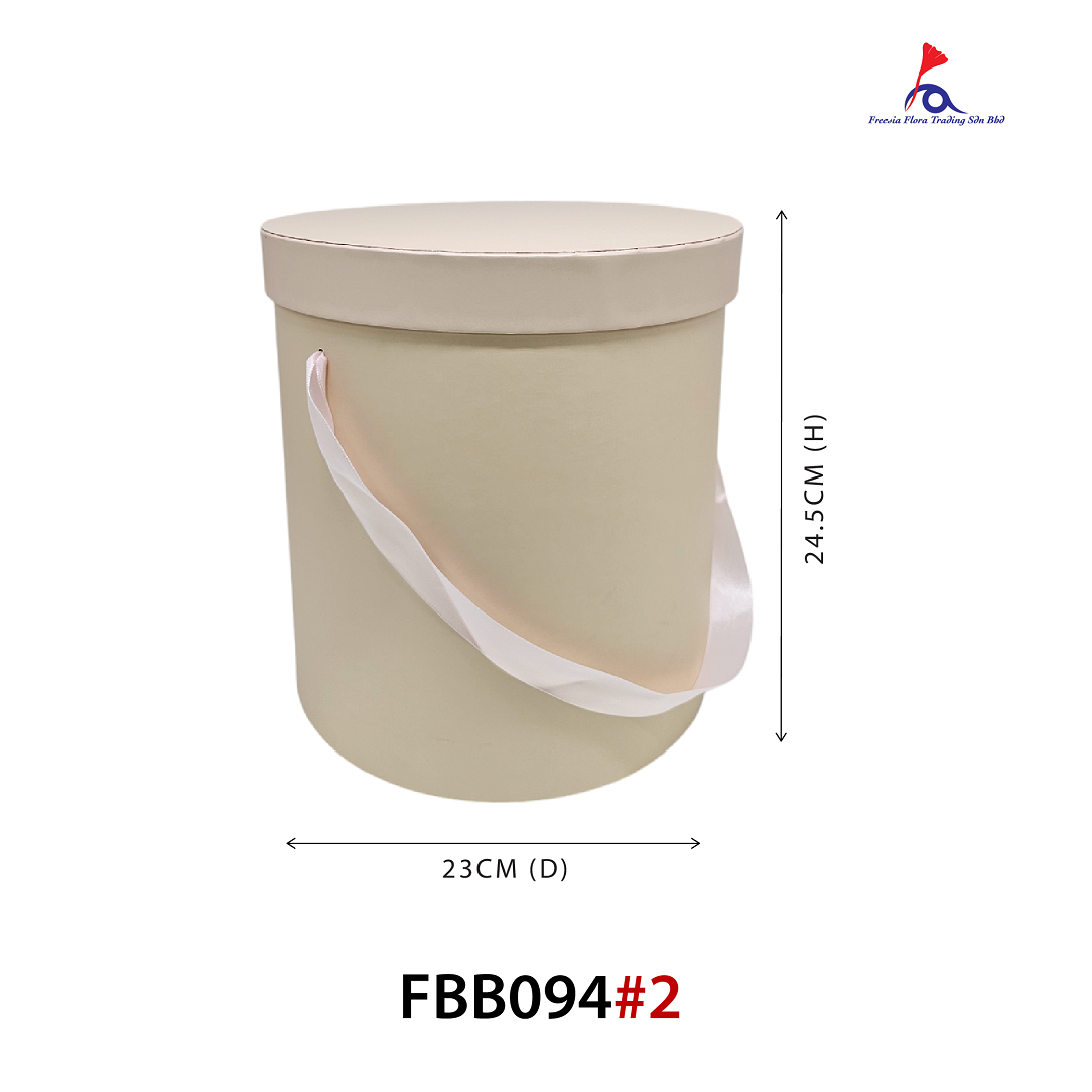 Large Round Box ( D23cm X H24.5cm) - "L" Size