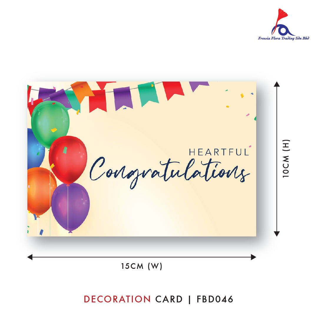 FBD ( Small ) - FBD046 Congratulations - Freesia