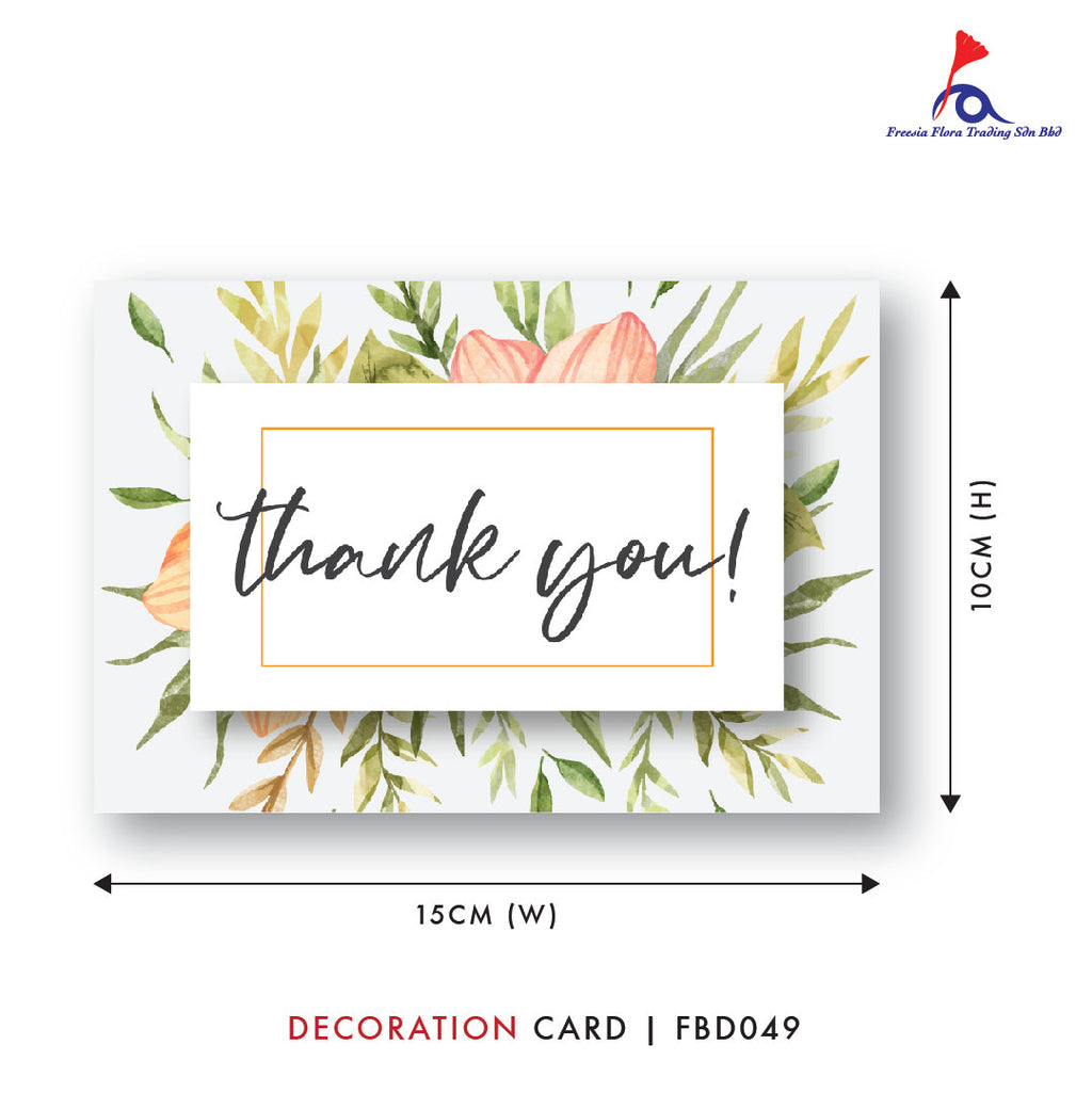 FBD ( Small ) - FBD049 Thank You! - Freesia