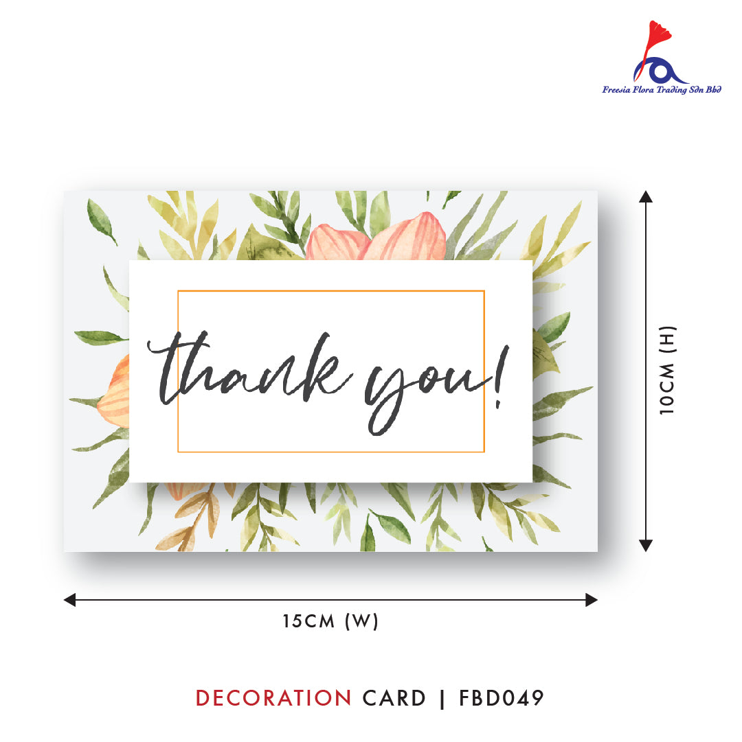 FBD ( Small ) - FBD049 Thank You! - Freesia